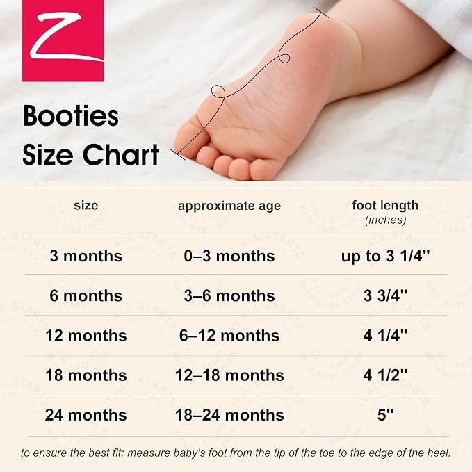 Zutano Organic Baby Booties Newborn Infant, Lost Baby Socks Solution, 18-24 - Image 6