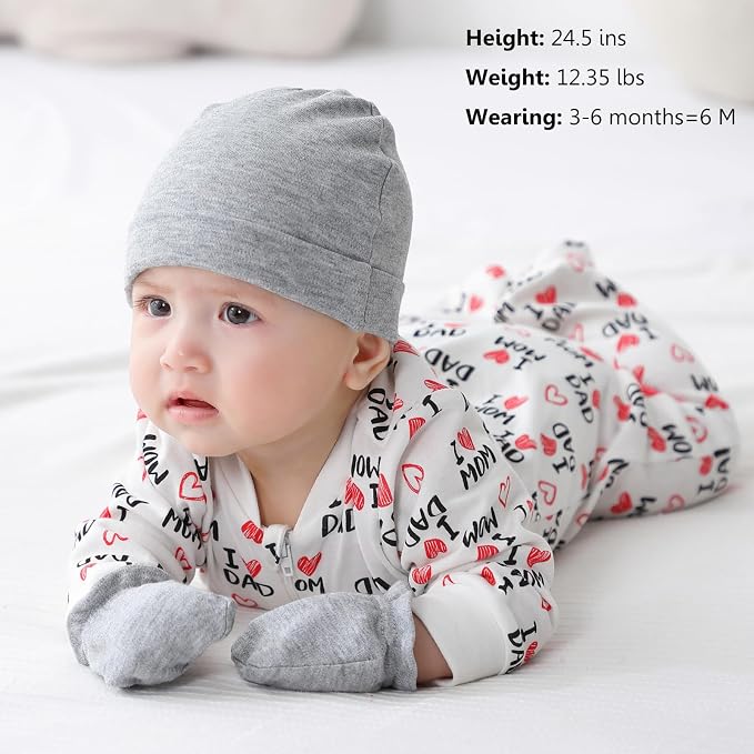 Newborn Baby 2-way Zipper Romper Cotton One-piece Jumsuit 3-pack, 0-24 Months - Image 6