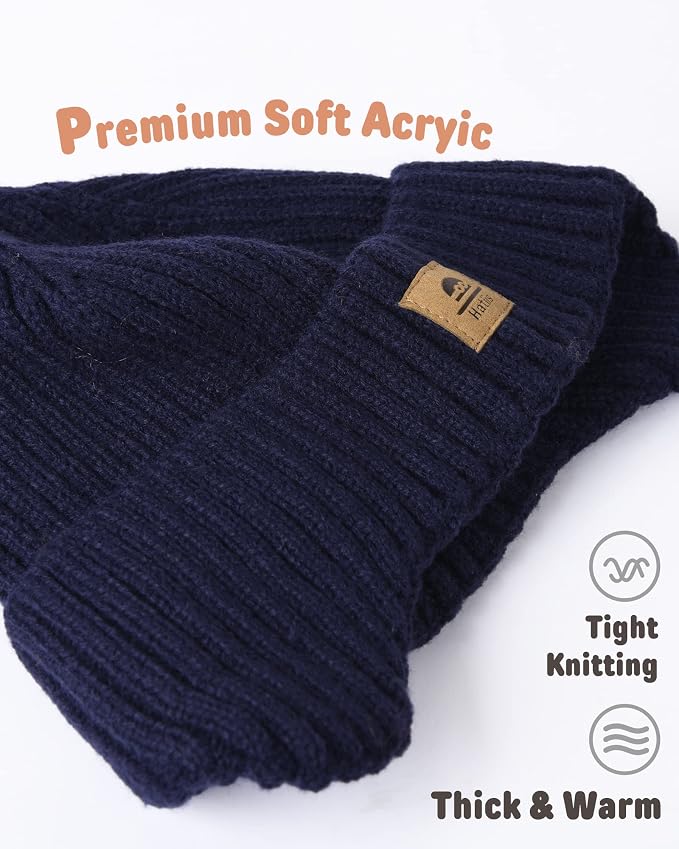 Baby Beanie Fleece Lined Toddler Winter Hat - Image 2
