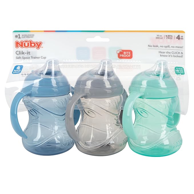 Nuby 3 Piece No-Spill Grip N’ Sip Cup - Image 6