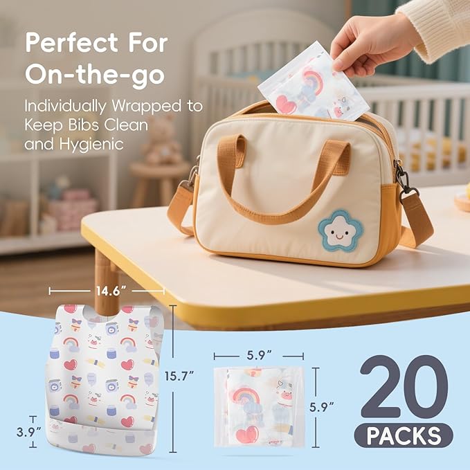 KIIS Disposable Baby Bibs for Travel - Image 7