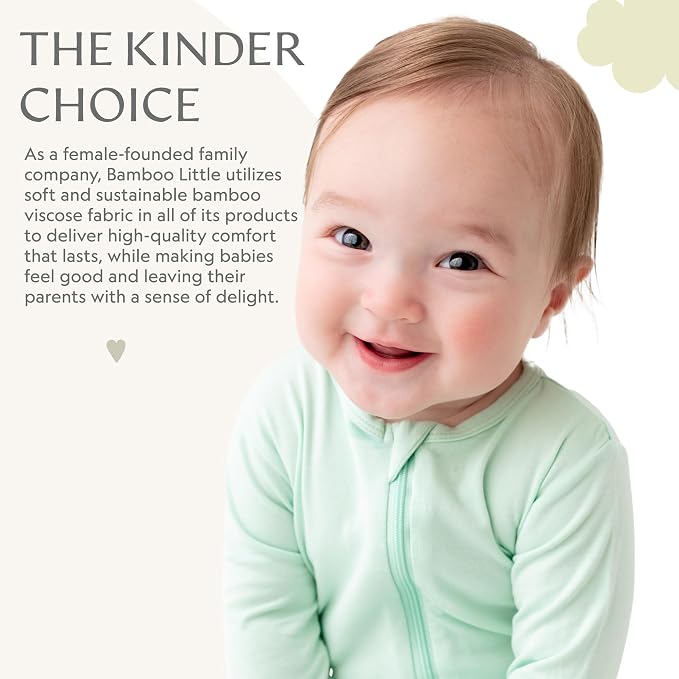Bamboo Little Soft Baby Footie Pajamas, Baby Clothes, Newborn Sleepers - Image 6