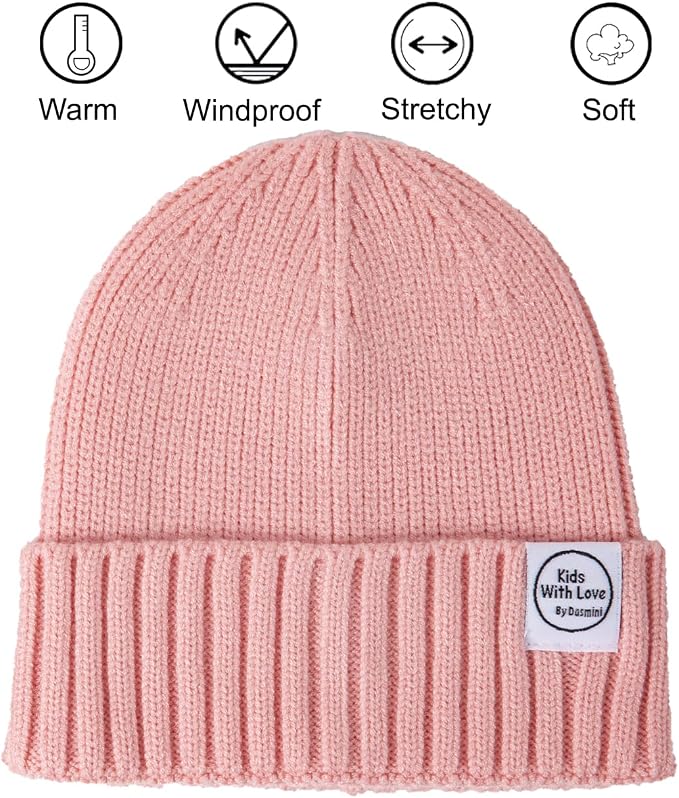 Baby Beanie Toddler Winter Hat Infant Babies Newborn Kids Beanies Knit Hats - Image 2