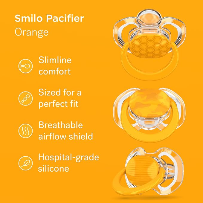 Smilo Baby Pacifier with Orthodontic Design - Image 2