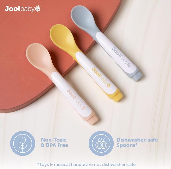 Jool Baby Musical Baby Spoons, 3 Spoons + Plane - Image 5