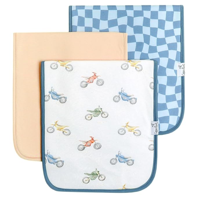 Copper Pearl Baby Burp Cloth Large 21''x10'' Size Premium Absorbent Triple by CopperPearl