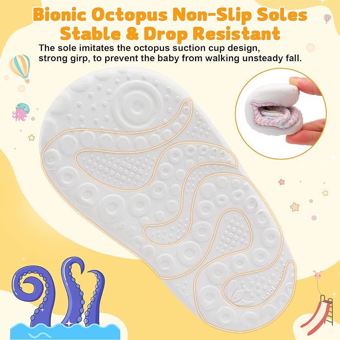 FEETCITY Baby First Walking Shoes Wide Baby Shoes Infant Sneakers Newborn Crib - Image 6