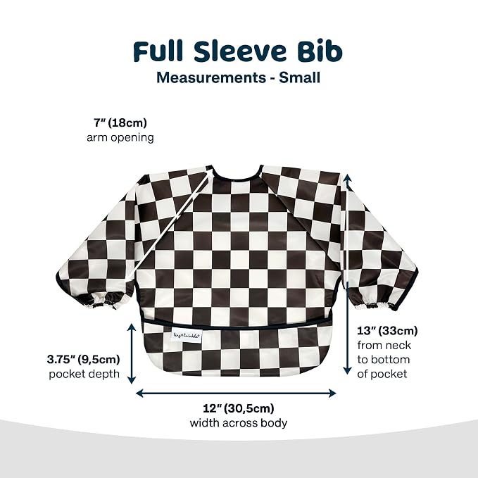 Tiny Twinkle Long Sleeve Bib for Babies & Toddlers – 2 Pack Waterproof Smock - Image 5
