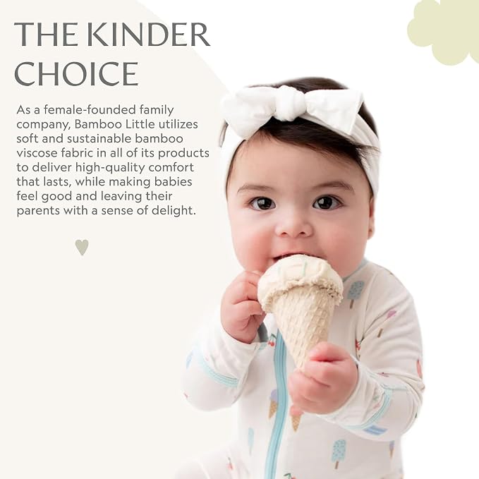 Bamboo Little Soft Baby Footie Pajamas, Baby Clothes, Newborn Sleepers - Image 6