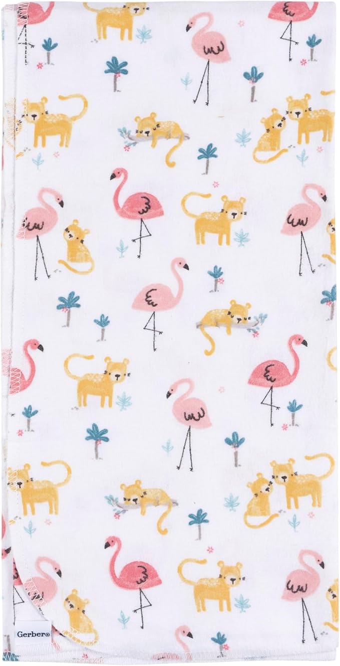 Gerber Unisex Baby 100% Cotton Flannel Receiving Blankets 30x30 Inches - Image 5