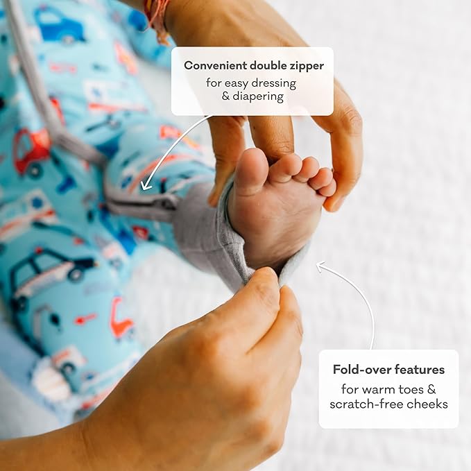 Little Sleepies Pajamas for Baby Boys & Girls, Viscose from Bamboo Baby Pajamas - Image 4