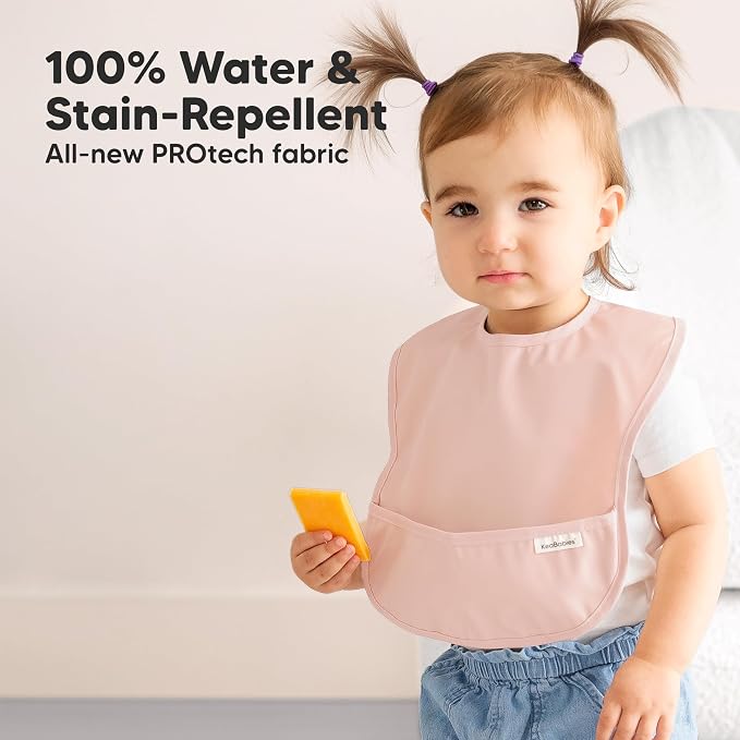 3-Pack Waterproof Baby Bibs for Eating - Image 2