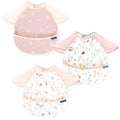 GRSSDER 3-pack Mess Proof Baby Feeding Bibs by BUYNOW