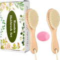 Wooden Baby Hair Brush and Comb Set by WXA