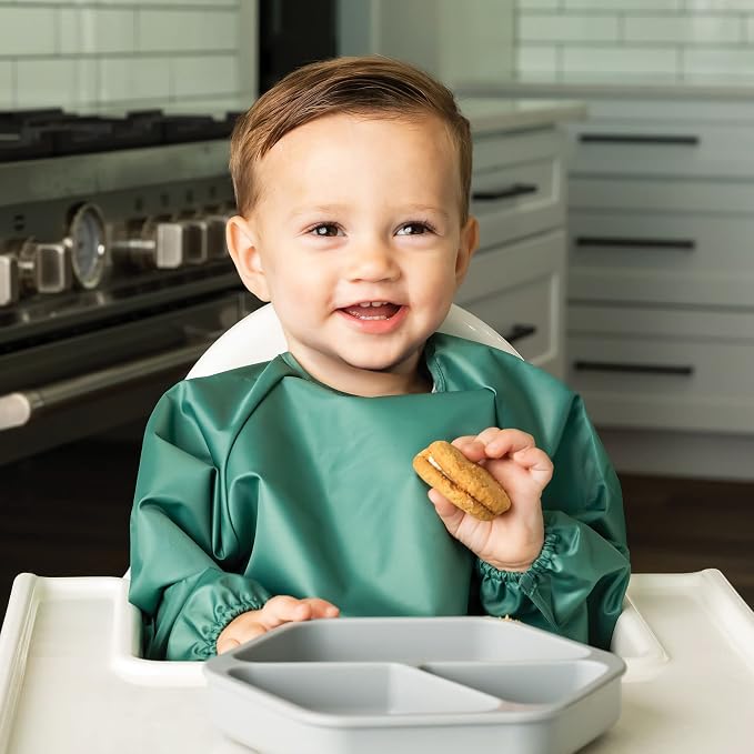 Tiny Twinkle Long Sleeve Bib for Babies & Toddlers – Waterproof Smock Bib for - Image 2