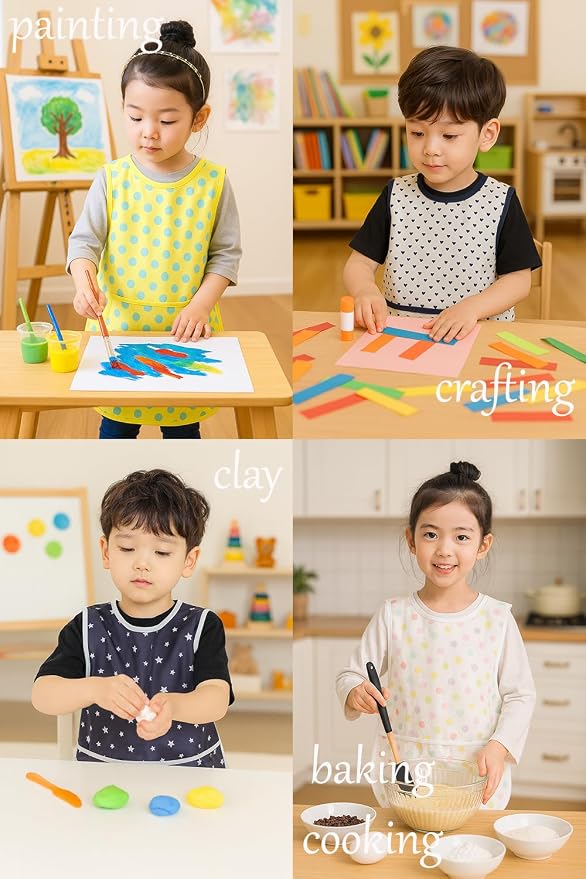 Kids Painting Apron – Waterproof Art Smock - Image 7