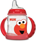 NUK Sesame Street Learner Cup, 5 Ounce Elmo – BPA Free, Spill Proof Sippy Cup by NUK