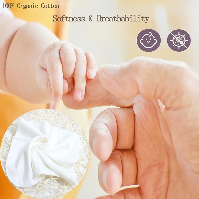 Organic Cotton Baby Washcloths - Image 8
