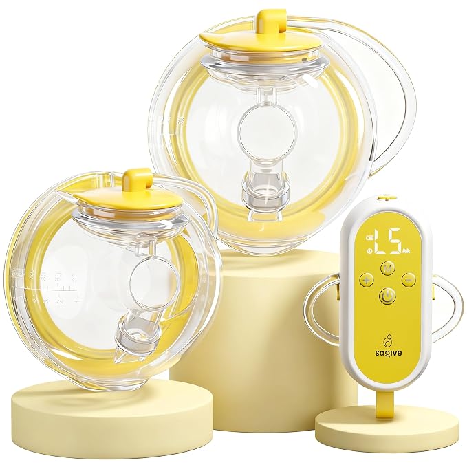 1308 Hands Free Breast Pump | SPA-Level Comfort Wearable Breastfeeding Pump 3 by Saglve