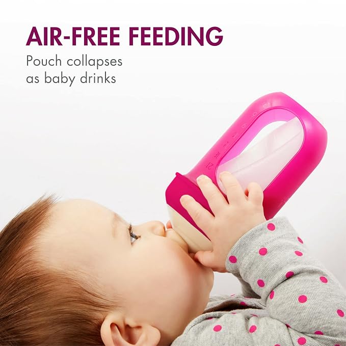 Boon Nursh Reusable Silicone Pouch Baby Bottles - Image 2