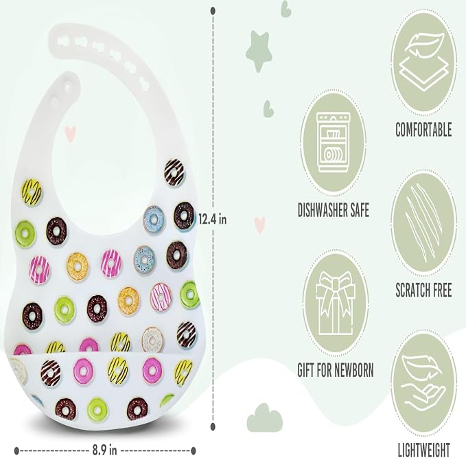 BPA-Free Silicone Baby Bibs - Image 2