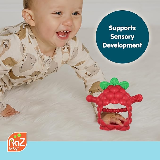 RaZbaby RaZberry Grip Silicone Teether Toy - Image 3