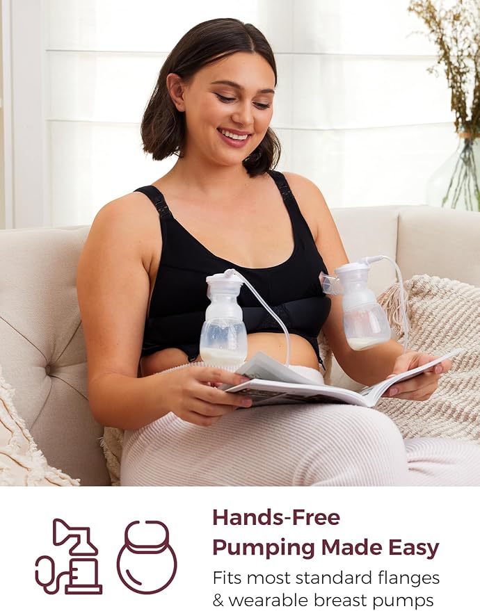Momcozy Pumping Bra Hands Free | Seamless Nursing Bras - Image 4