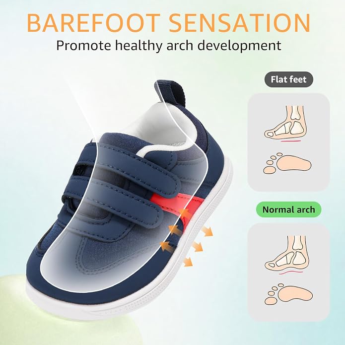 Toddler Wide Toe Box Barefoot Shoes Boys Girls Sneakers Zero Drop Kid Tennis - Image 4