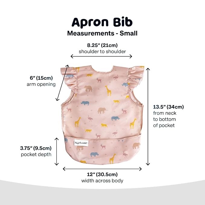 Tiny Twinkle Short Sleeve Apron Baby & Toddler Bib - Image 5
