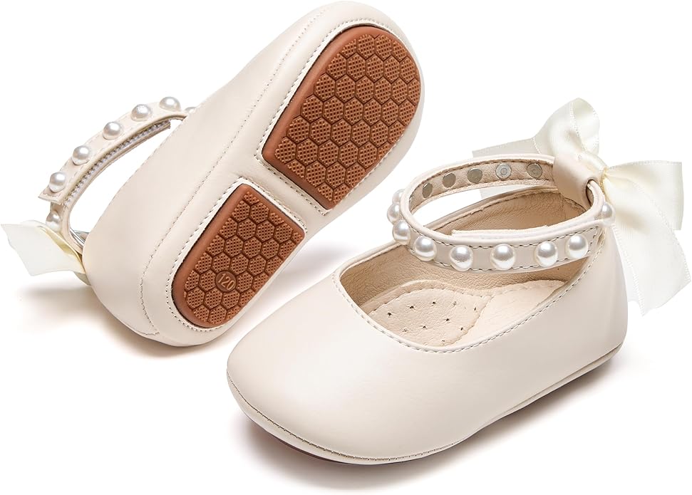 Baby Girls Mary Jane Flats by PHIRAMIN