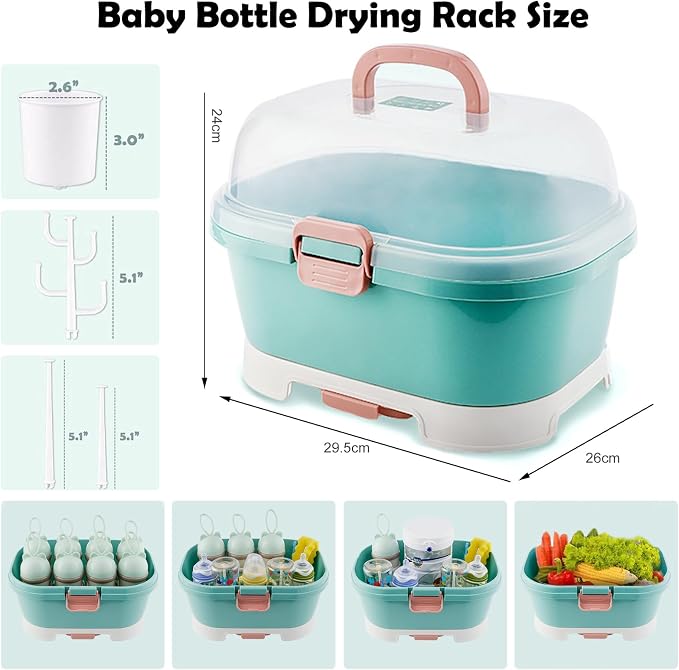 Baby Bottle Organizer for Storage, Baby Bottle Storage Large Capacity - Image 3