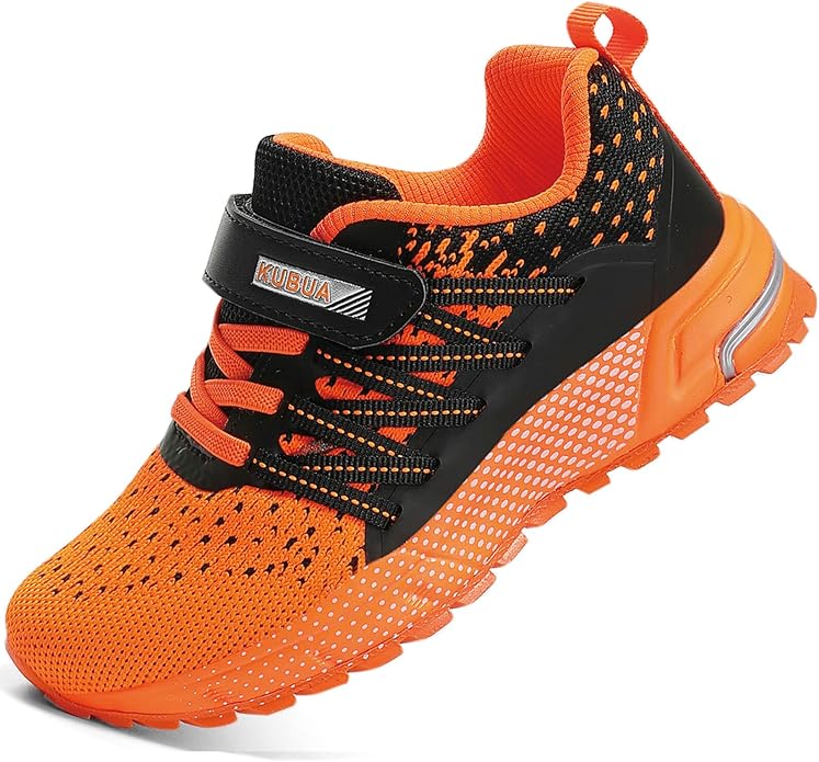 KUBUA Kids Sneakers for Boys Girls Running Tennis Shoes Lightweight Breathable by KUBUA