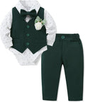SANMIO Baby Boy Clothes Suits Infant Gentleman Outfit Collared Dress by SANMIO