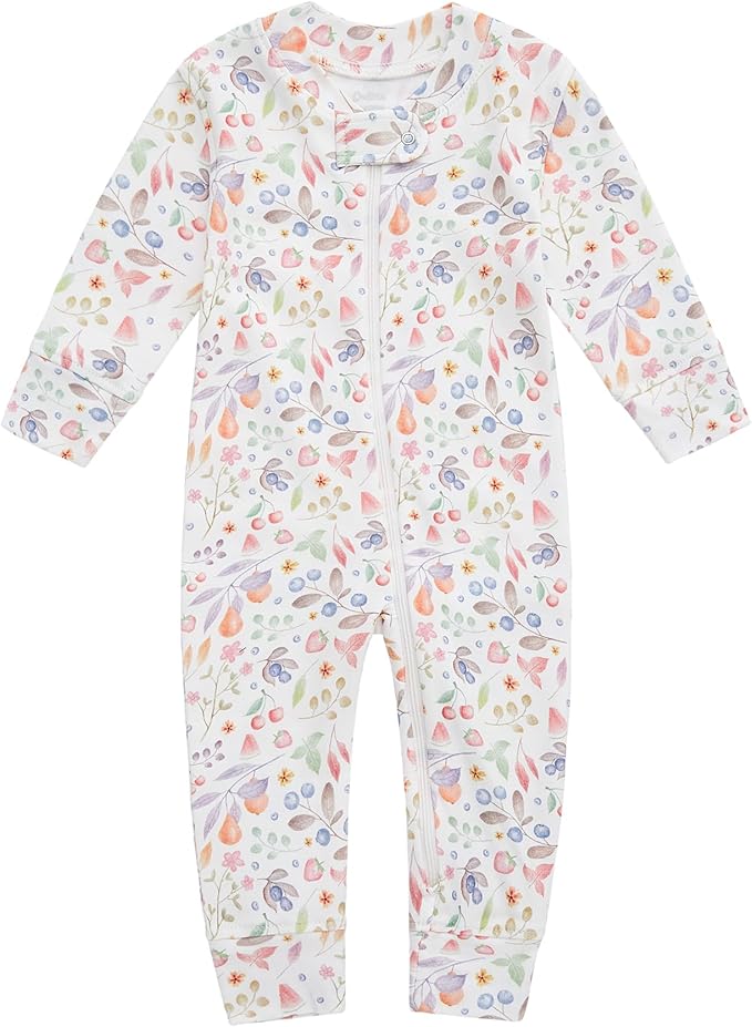 Owlivia Organic Cotton Baby Boy Girl Zip up Sleep 'N Play Pjs, Long Sleeve by Owlivia