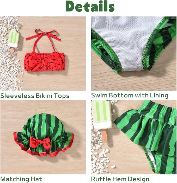 Aalizzwell Baby Girl 2-Piece Bikini Swimsuit - Image 4