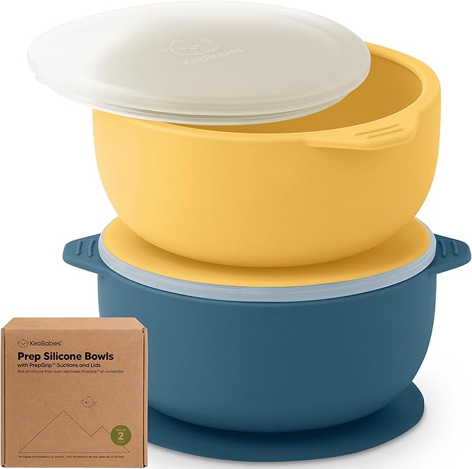 KeaBabies 2-Pack Baby Bowls by KeaBabies
