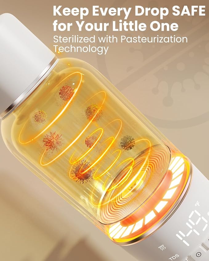 Portable Bottle Warmer for Travel, 2.5 Min Fast Heating for Breast Milk and - Image 6
