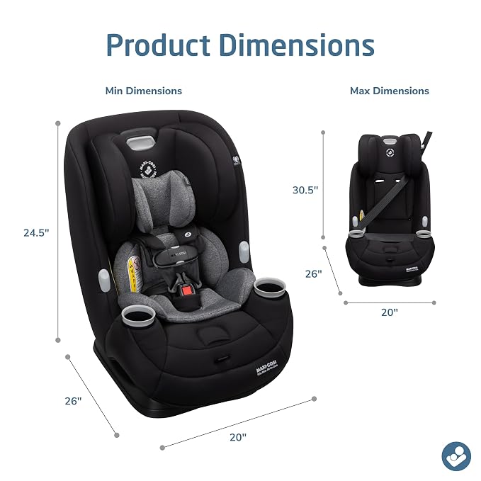 Maxi-Cosi Pria Max All-in-One Convertible Car Seat, Rear Facing Car Seat - Image 9