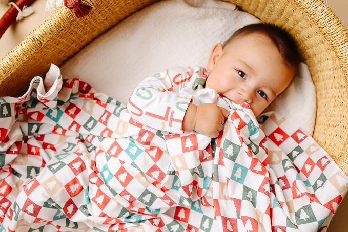 Copper Pearl Large Premium Knit Baby Swaddle Receiving Blanket 'Fraser' - Image 7