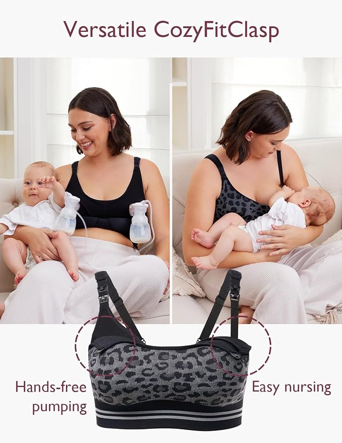 Momcozy Pumping Bra Hands Free | Seamless Nursing Bras - Image 2