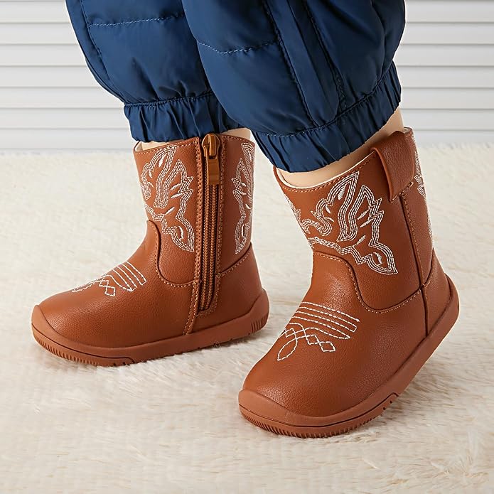 BMCiTYBM Baby Boys Girls Boots Infant Shoes First Walking Booties - Image 2