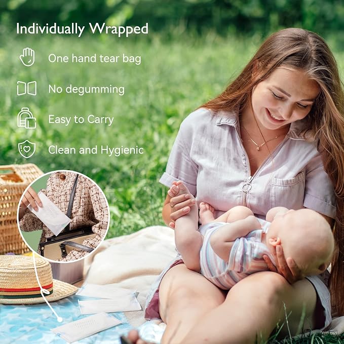 Momcozy Bamboo Fiber Disposable Nursing Pads, 100% Natural Materials and 100% - Image 9