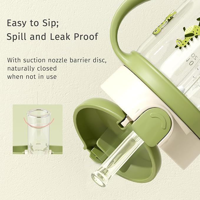Evorie Tritan Spill Proof Toddler Straw Sippy Cup, 10 oz - Image 2
