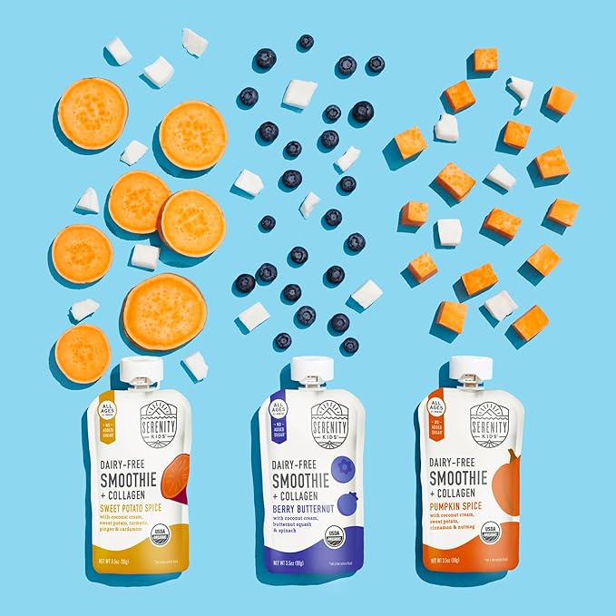 Serenity Kids 6+ Months Dairy-Free Smoothie Baby Food Pouches - Image 5