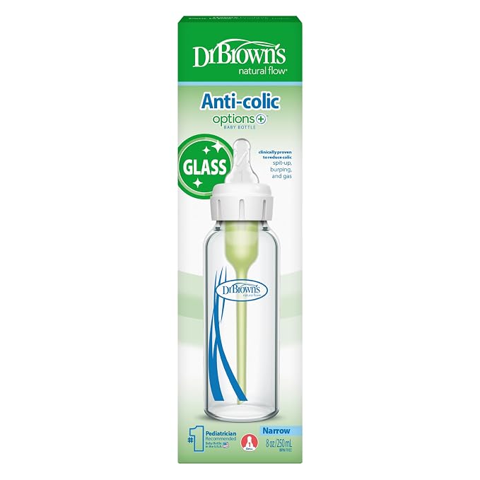 Dr. Brown's Anti-Colic Options+ Narrow Glass Baby Bottle - Image 8