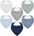 Muslin Baby Bibs, Soft Triangular Baby Bandana Drool Bibs by NISXABEBE