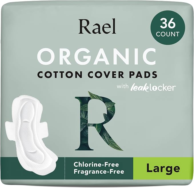 Rael Pads for Women, Organic Cotton Cover by Rael
