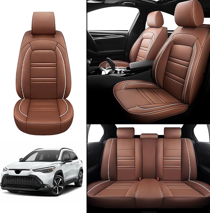 Seat Covers for Toyota Corolla Cross 2022-2025 | 5-Seats Leather Seat Covers - Image 2