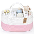 Baby Diaper Caddy Organizer, Cotton Rope Diaper Basket, Baby Basket by Degeyoyo