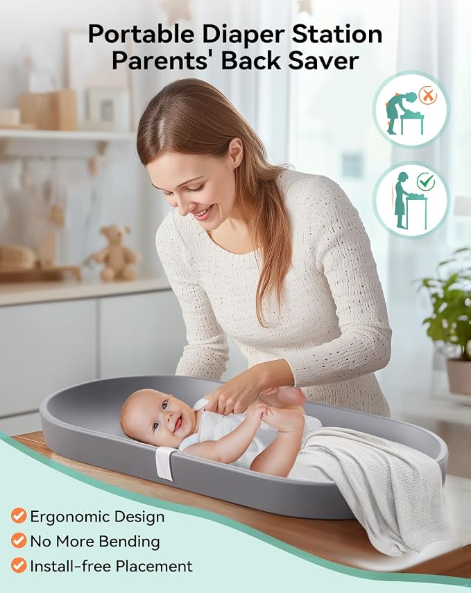 COMOMY Baby Changing Pad for Dresser - Image 6
